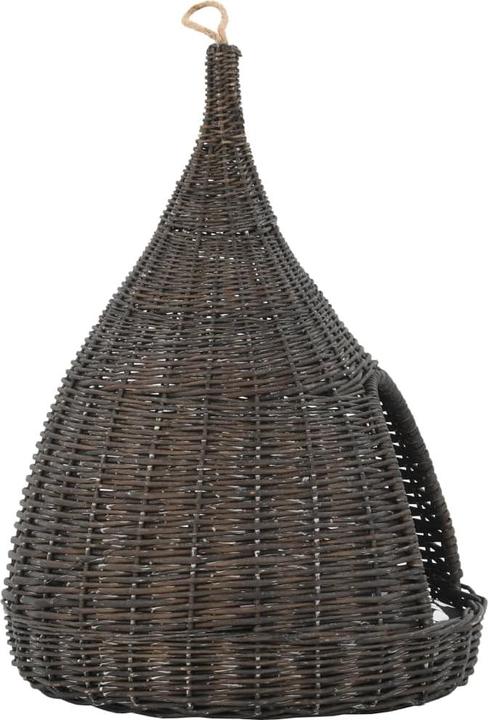 Immagine prodotto VidaXL Franni (60 cm, Grigio (cesto) + bianco e nero (cuscini))