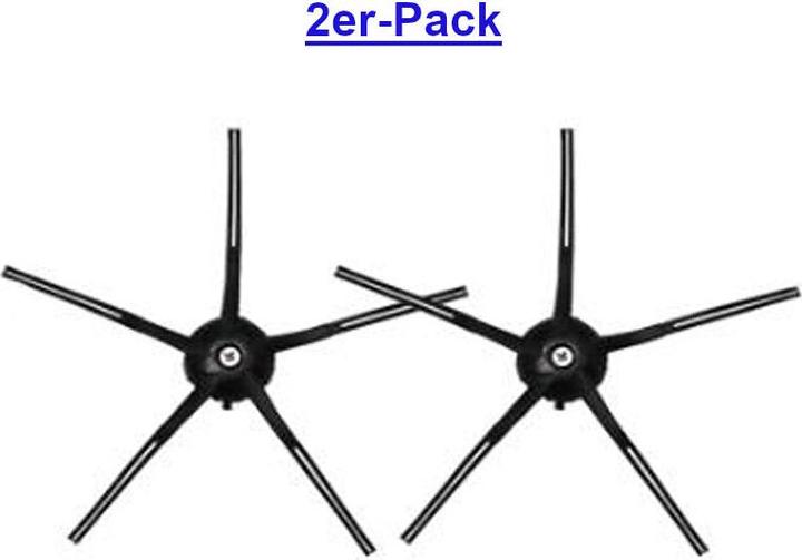 Actual product image Hermex Alternative Side Brush 2pcs for Roborock Series S5 S6 Black