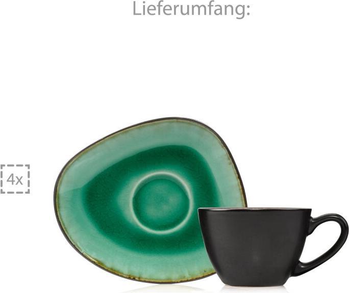 Actual product image Sänger Geschirr Espresso cups set Palm Beach with saucers (120 ml, 8 x)