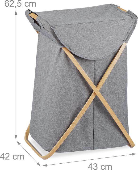 Actual product image Relaxdays Laundry basket (58 l)