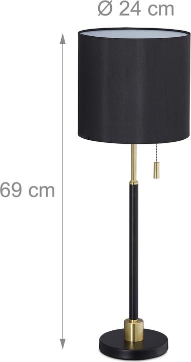 Produktbild Relaxdays Tischlampe Zugschalter (E27)