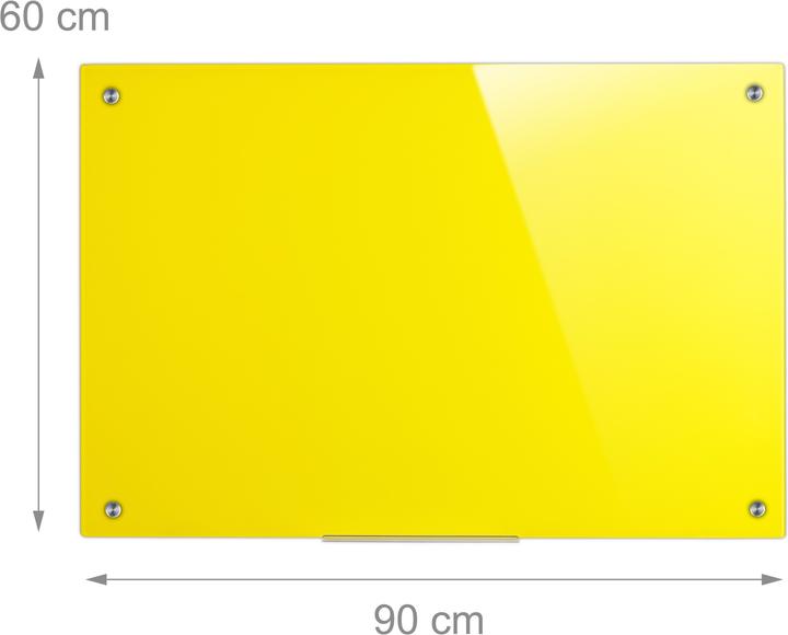 Produktbild Relaxdays Glas Magnettafel (90 x 6.5 x 60 cm)