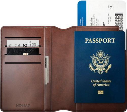 Immagine prodotto Nomad Portafoglio per passaporti in pelle marrone rustico