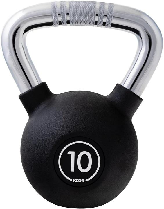 Koor Kettlebell 10 kg, Schwarz (1 x 10 kg)