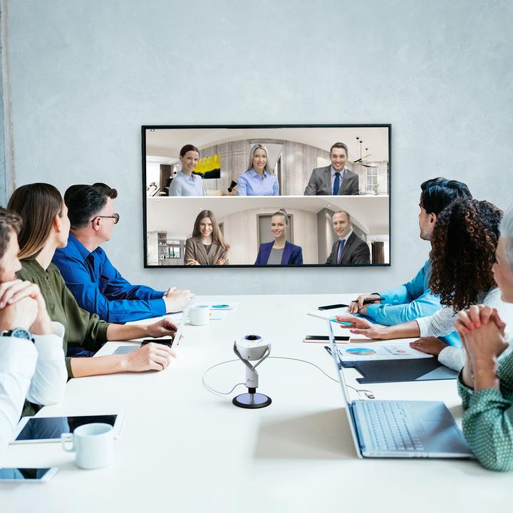 Actual product image j5Create JVU368-N Webcam con teconologia AI a 360° con vivavoce (2.10 Mpx)