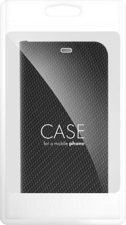 Actual product image Forcell Book case OEM LUNA Book Carbon for SAMSUNG Xcover 4 black (Samsung Galaxy Xcover 4)