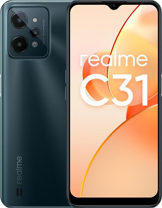 Produktbild realme C31 (64 GB, Dark Green, 6.50", Dual SIM, 50 Mpx, 4G)