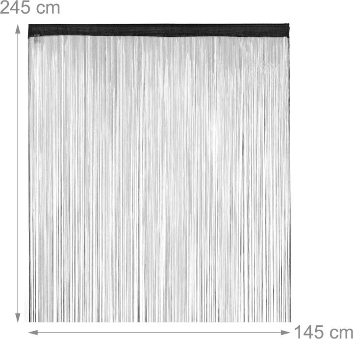 Actual product image Relaxdays String Curtains, Adjustable (145 x 245 cm)