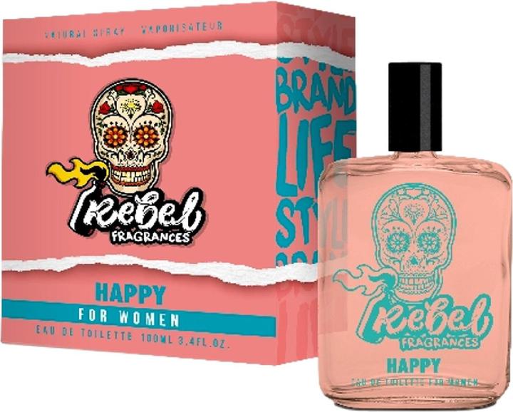 Actual product image Rebel Happy Women Eau De Toilette 100ml (Eau de toilette, 100 ml)