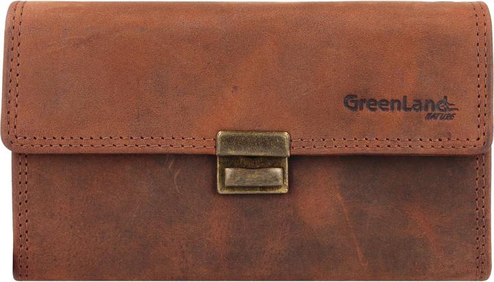 Image du produit Greenland Nature Montenegro Porte-monnaie serveur Porte-monnaie RFID en cuir 16,5 cm