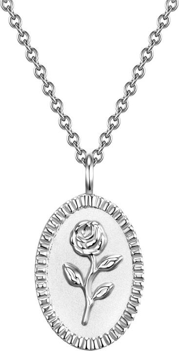 Glanzstücke München Damen Blume Sterling Silber silber 45,0 cm Basiskette + 5,0 cm Verlängerung - 29838 (Sterling Silber, 45 - 50 cm)