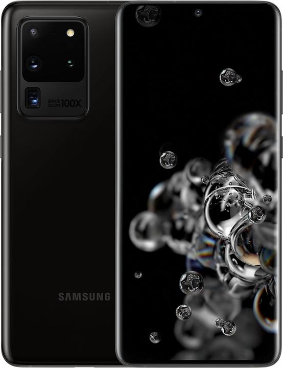 Samsung Galaxy S20 Ultra 5G (128 GB, Schwarz, 6.90", SIM + eSIM, 108 Mpx, 5G)