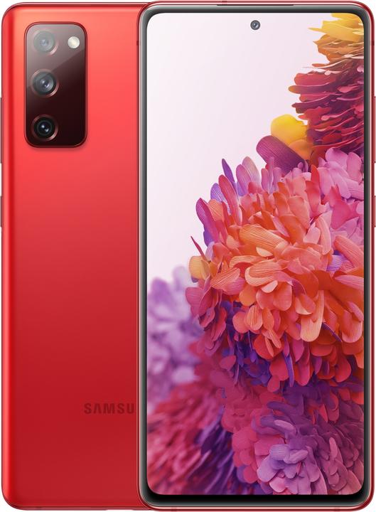 Actual product image Samsung Galaxy S20 FE 5G (128 GB, Cloud Red, 6.50", Hybrid Dual SIM, 12 Mpx, 5G)