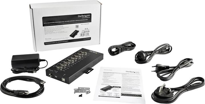 Produktbild StarTech 8 Port industrieller USB auf RS232/422/485 Serieller Adapter - 15kv ESD Schutz - USB zu Seriell A... (USB-A, 8 Ports)