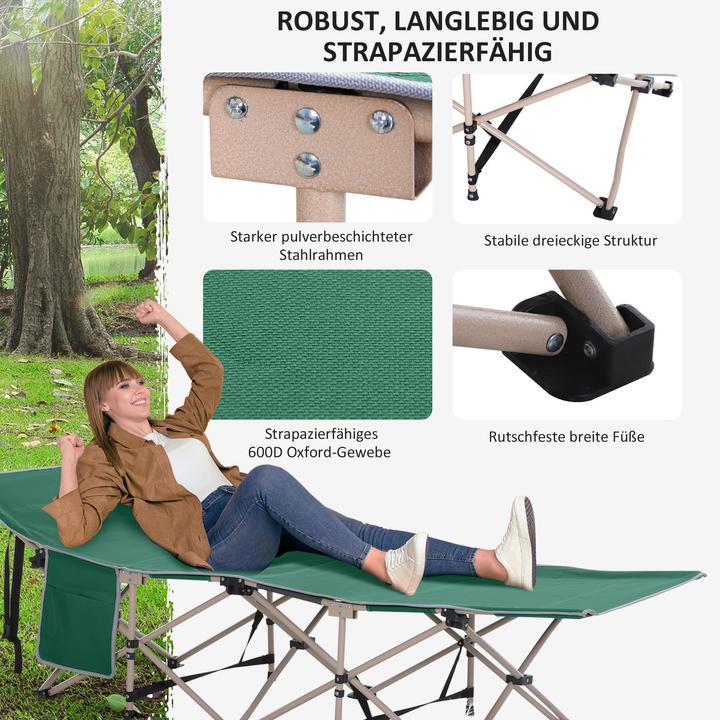 Produktbild Outsunny Feldbett mit Aufbewahrungstasche