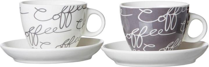Produktbild Flirt by R&B Cappuccinotasse 'Cornello grey' mit Untere (180 ml, 4 x)