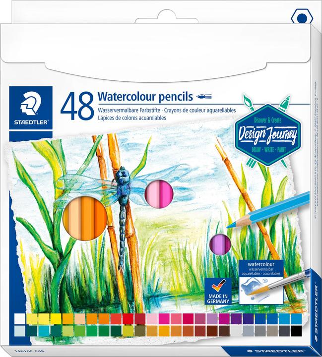 Image du produit Staedtler 146 10C stylo couleur à peinture à peinture à l'eau, carton, 48 pièces, triées (Multi, 48 x)