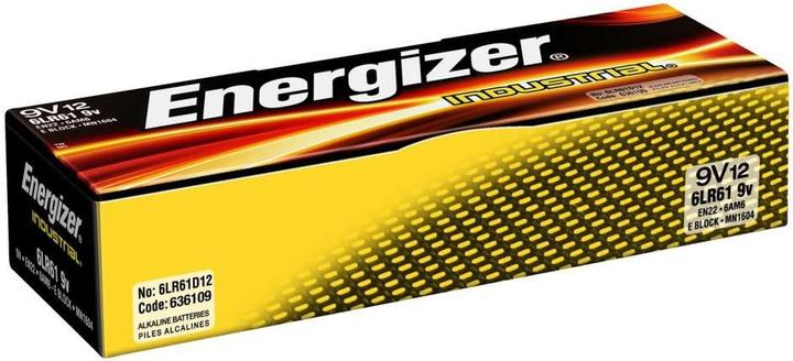 Produktbild Energizer Industrial (12 Stk., 9V Block, 600 mAh)
