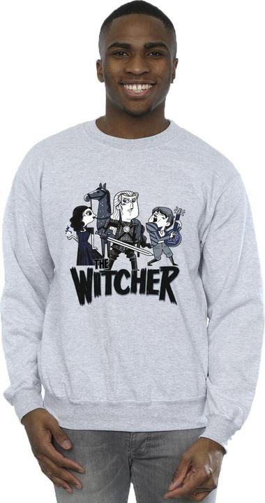Immagine prodotto Netflix The Witcher Team Illustrated Felpa Uomo (S)