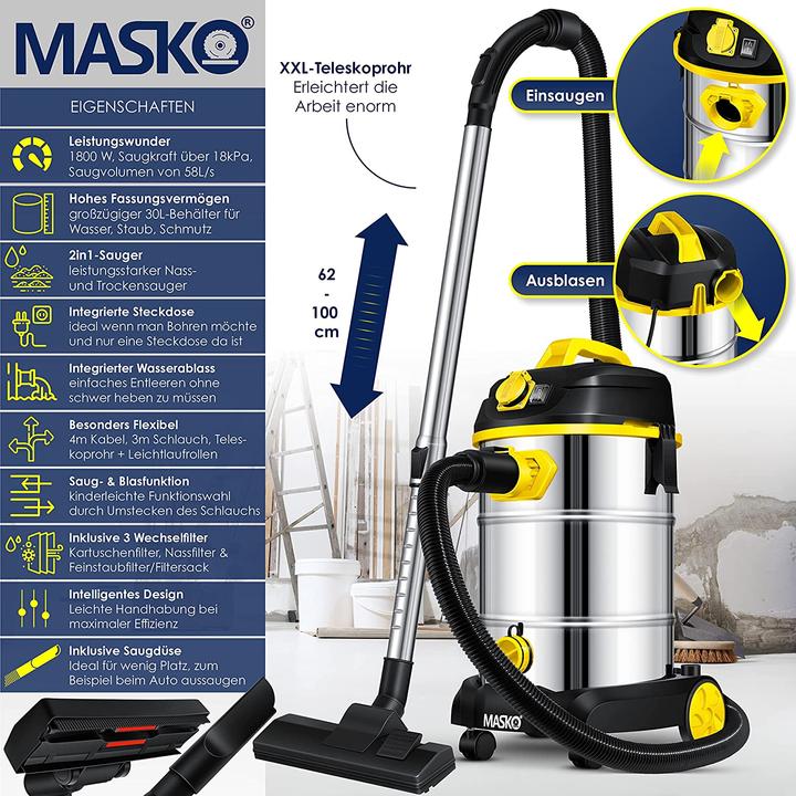Produktbild Masko Industriestaubsauger (Nass-Trockensauger)