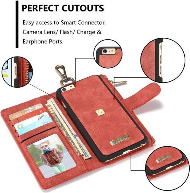 Actual product image Caseme Slim leather case with wallet (Apple iPhone 6s Plus, Apple iPhone 6 Plus)