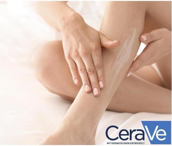 Produktbild CeraVe Feuchtigkeitslotion: Körperlotion für trockene bis sehr trockene Haut für Gesicht und Körper (Körpercreme, 88 ml)