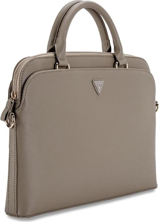 Produktbild Guess PU Grained Triangle Logo Computer Bag 15/16 - brown (15")