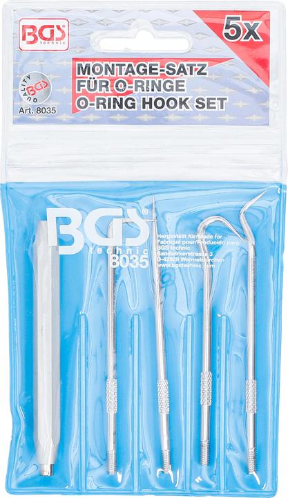 Immagine prodotto BGS Set di montaggio per anelli O 5 pz.