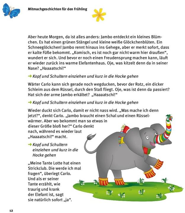 Actual product image 5 minute join-in stories for spring and summer (German, Kathrin Sprenger, 2020)