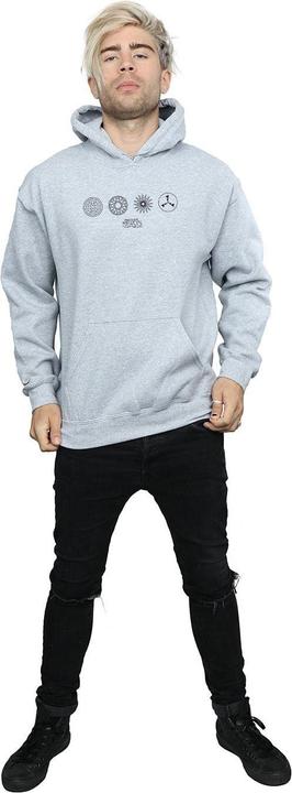 Actual product image Fantastic Beasts Mens Circular Icons Hoodie (XL)