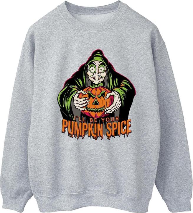 Actual product image Disney Womens/Ladies Pumpkin Spice Evil Queen Villains Sweatshirt (XL)