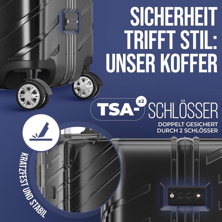 Actual product image Lettoo Hartschalen-Handgepäckkoffer (42 l, Hand luggage (up to 50 litres))