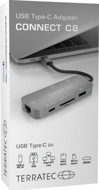 Immagine prodotto Terratec Connettere C8 (Porta di attracco (proprietaria), 1 Porti)