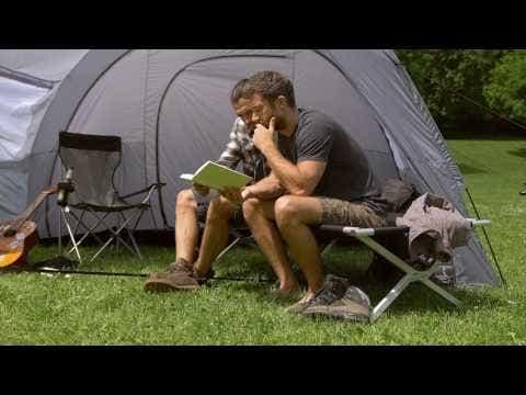 Actual product image tectake Camp bed