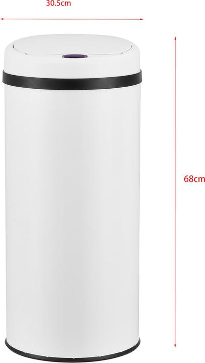 Produktbild En.Casa Sensor-Mülleimer 42L Weiss (42 l)