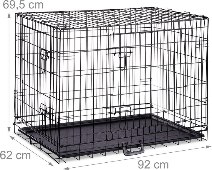 Actual product image Relaxdays Folding Dog Cage Size S-XXXL (Dog, Foldable)