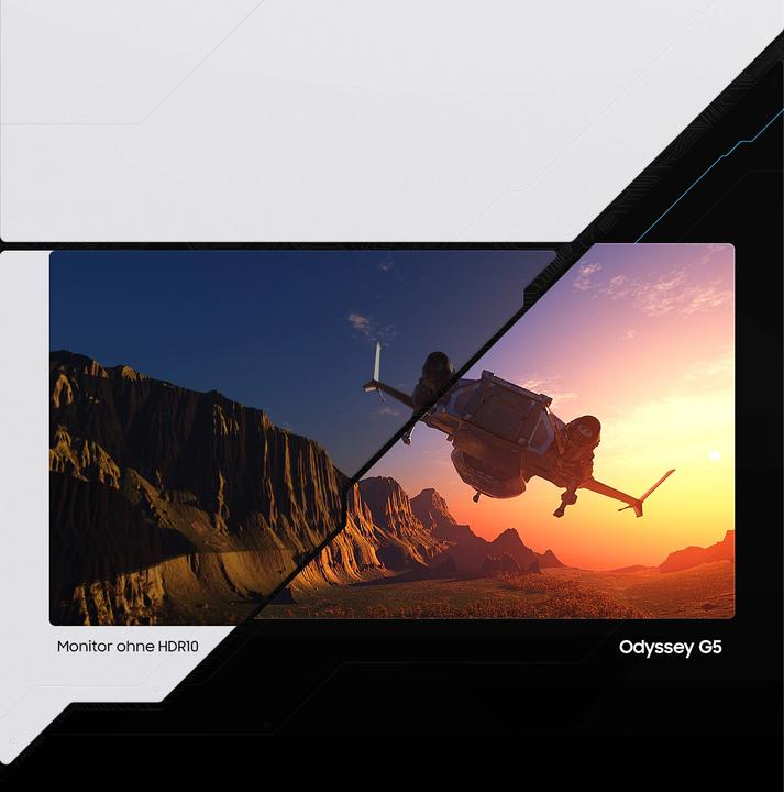 Actual product image Samsung Odyssey G5 - G55T (2560 x 1440 pixels, 32")