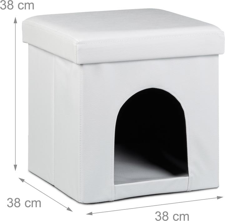 Immagine prodotto Relaxdays Cuccia per cani e gatti pouf sgabello