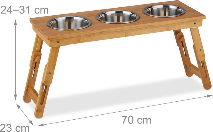 Image du produit Relaxdays Support à gamelle, moyen (0.70 l)