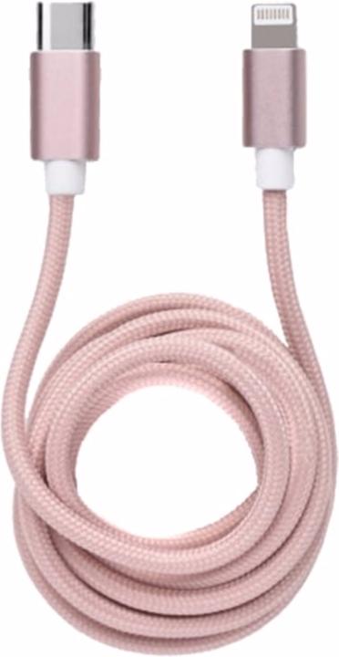 LuMee Quick Lightning Charge USB-C/ Lightning Kabel für iPads/ Smartphones Rose (1.20 m, USB 3.0)