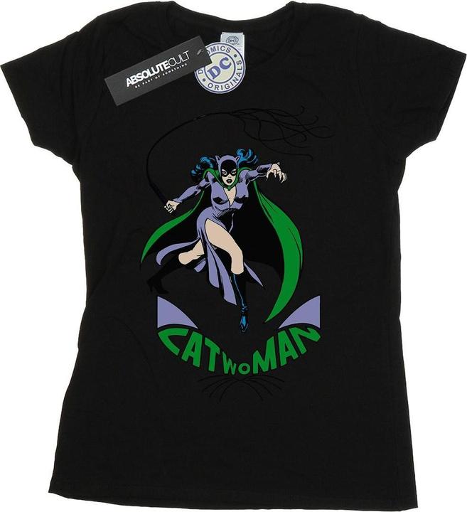 Actual product image Womens/Ladies Catwoman Whip Cotton T-Shirt (M)