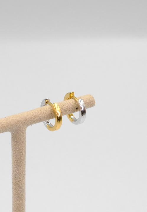 Produktbild Muau Creolen (750, Weissgold, 18 K Gelbgold)