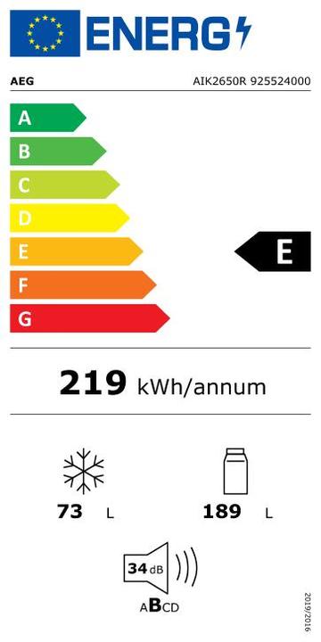 Energie-Label AEG AIK2650R (262 l)