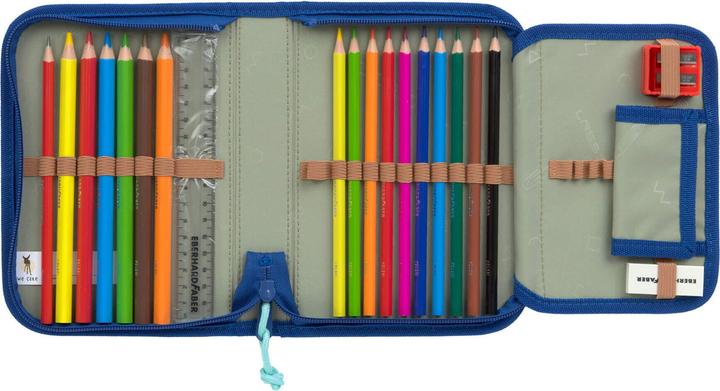 Image du produit Lässig Schulrucksack-Set Boxy, Grün / Blau (21 l)