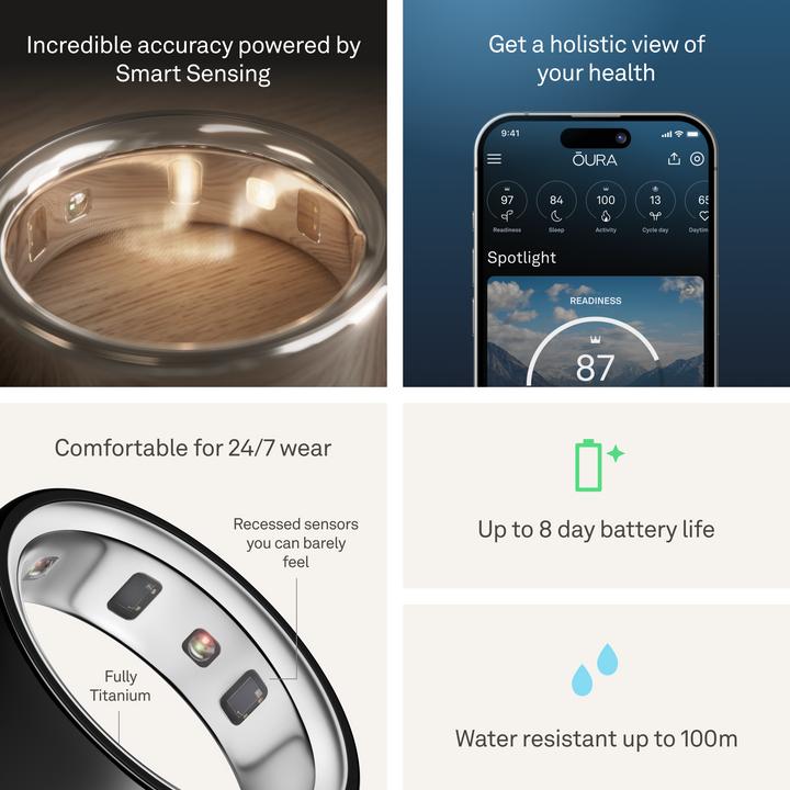 Produktbild Oura Ring 4 (10, Schwarz)