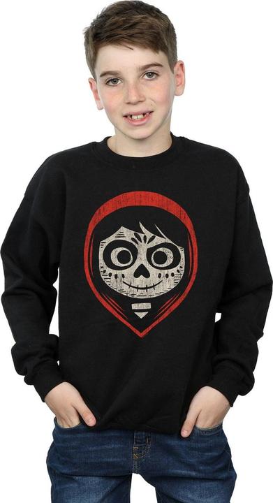 Actual product image Disney Boys Coco Miguel Skeleton Face Hood Sweatshirt (128)