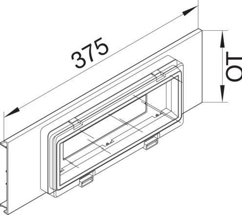 Immagine prodotto Hager TEH R8234 7035 Coperchio del dispositivo con sportello per BR70170 lgr
