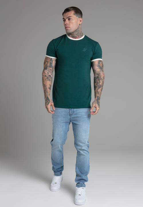 Immagine prodotto Siksilk Maglietta Ringer in verde (XXL)
