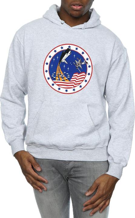 Actual product image Nasa Mens Classic Rocket 76 Hoodie (XXL)