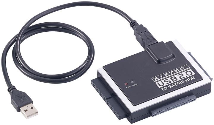 Xystec Universal-Festplatten-Adapter IDE/SATA auf USB 2.0, für HDDs & SSDs